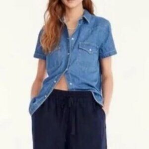 J Crew linen drawstring pants